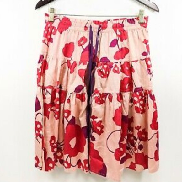Marc Jacobs pink floral drawstring skirt - Picture 2 of 7